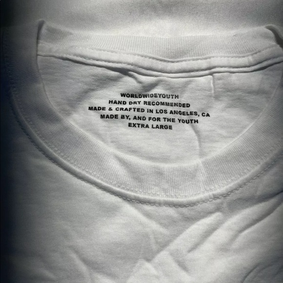 Worldwide Youth WWY ATLAS 100,000 White T-Shirt Size XL New - Picture 2 of 2